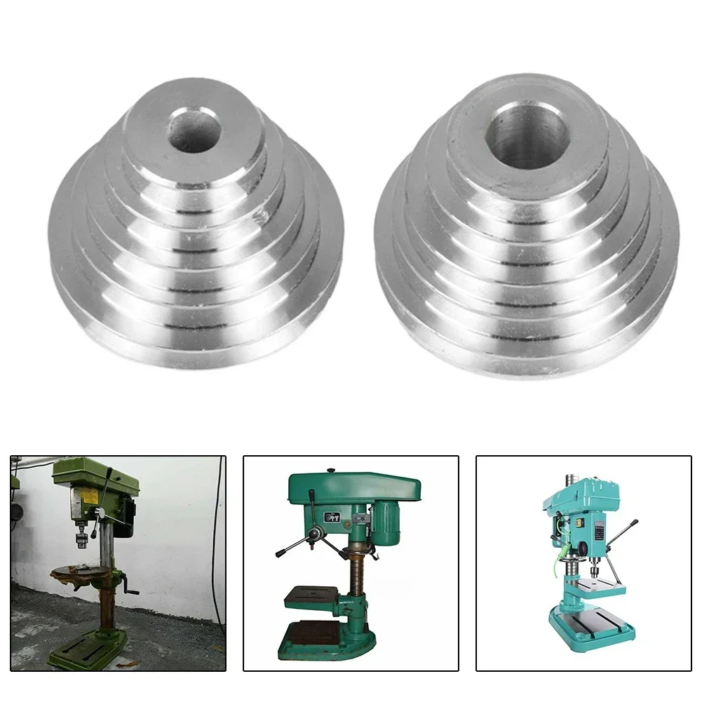 

1/2pcs 14mm/22mm Pagoda Pulley Wheel Aluminum Transmission Wheel For A Type V-shaped Pulley Timing Belt For Benchtop Drill Press