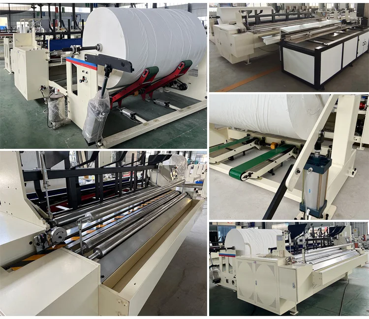 Full Automatic PLC Controlled Engine-Driven Small Toilet Paper Roll Making Machine Production Line Toilet Tissue Manufacturing