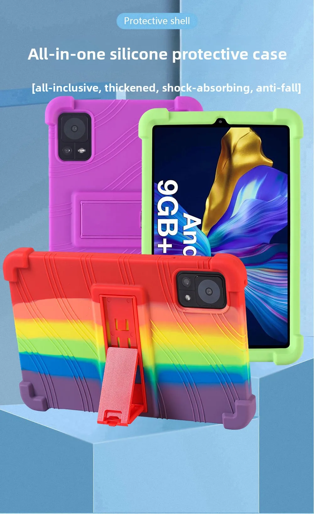 Stoßfeste TPU-Hülle für DOOGEE T20 Mini 8.4, Vollständiger Schutz mit Ständer, Mehrere Farben – Detail 1