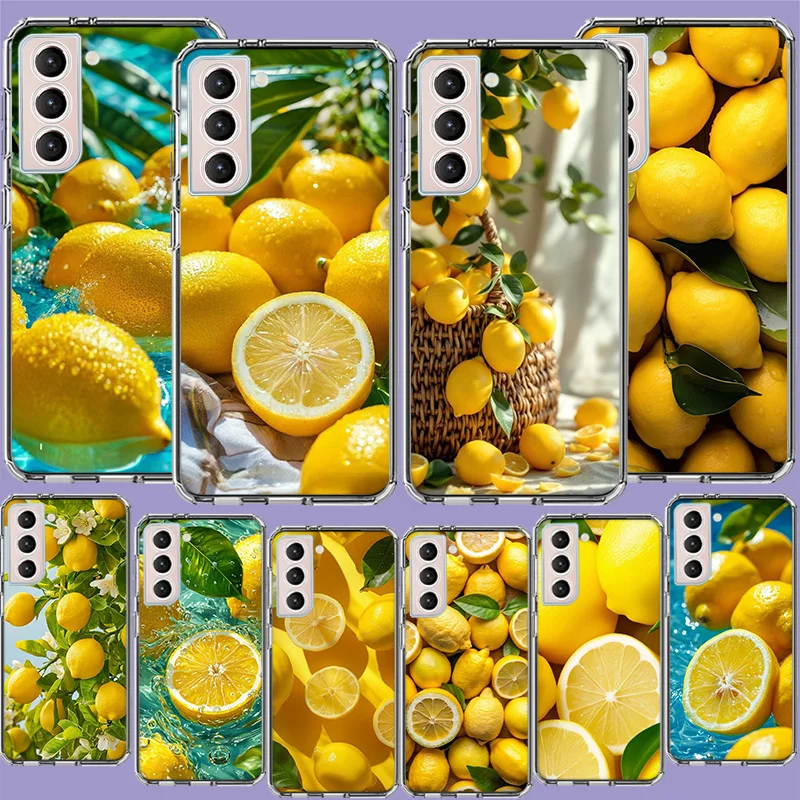 Refreshing Yellow Lemon in Summer Phone Case for Samsung A16 A17 A26 A36 A56 A57 A55 A54 A37 A15 A25 A35 A14 A24 A34 Galaxy Note