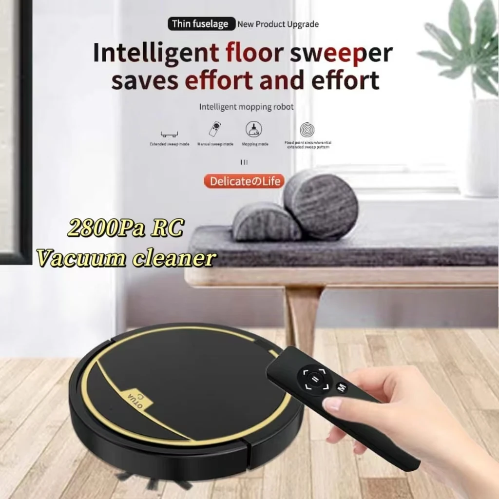 New App Control Intelligent Sweeping Robot Large Suction Robotic Wet Dry Sweep Mop Floor Smart Vaccum Cleaner Remote Control