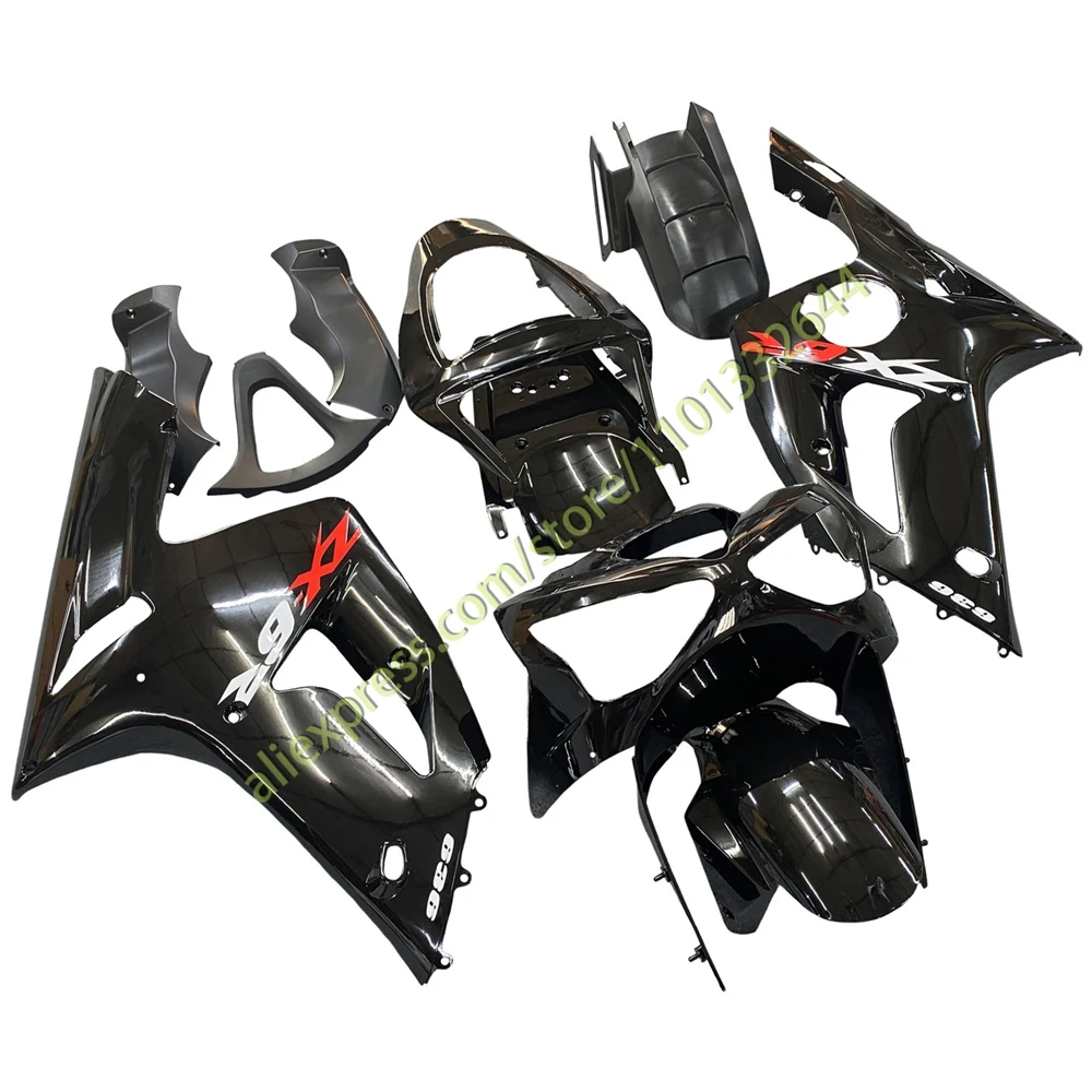 ZX6R 2003 2004 Fairings for Kawasaki ZX 6R 03 04 Green Flame Injection Customizable Motorcycle Fairing Kit