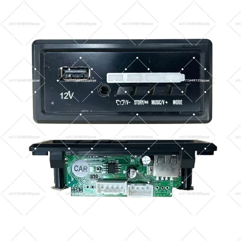 12V Bluetooth-Compatible MP3 Music Chip With USB Interface Speaker Replacement Spare Parts For Kids Ride-On Play Toy