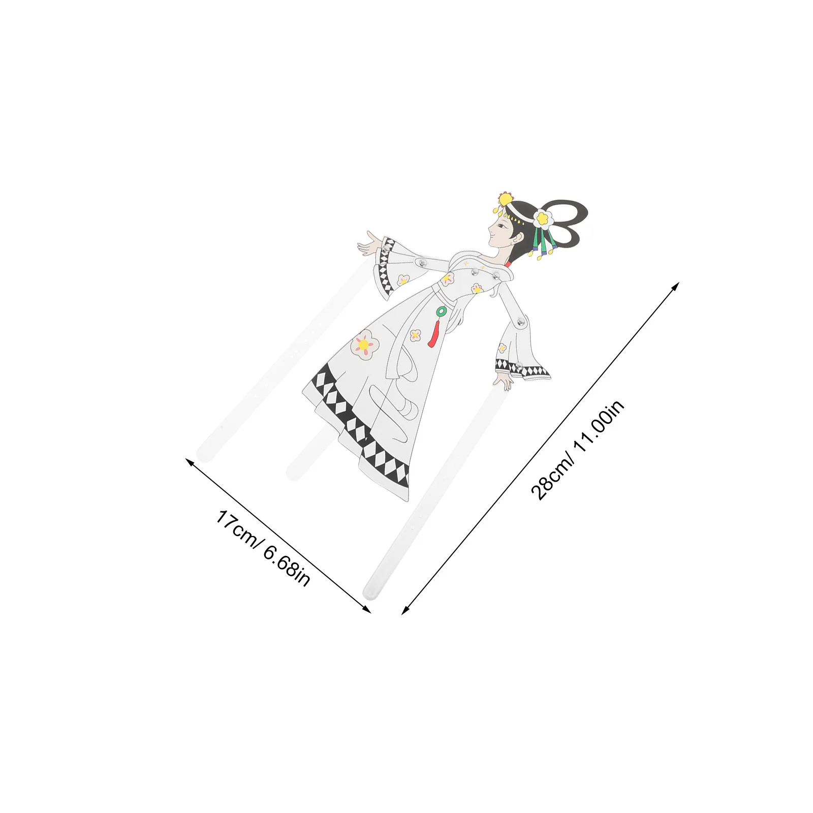 Kit d'artisanat de marionnettes d'ombre 4 pièces: marionnettes traditionnelles chinoises pour projet d'art culturel pour enfants, décoration de vacances, éducative