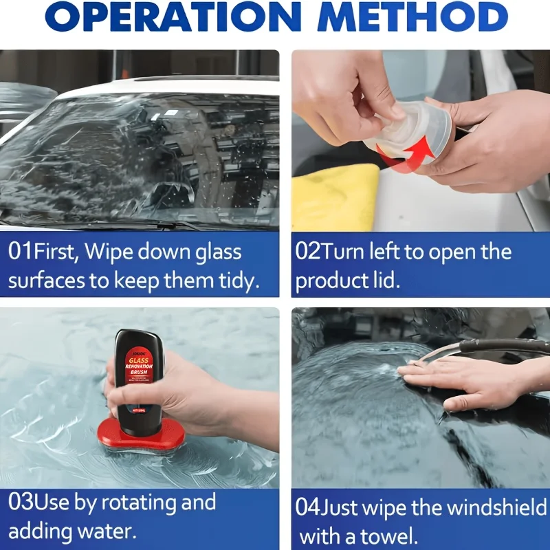 JOKJOK Glass Rain Repellent Anti Fog Windshield Wiper Coating For Car Windows Mirrors Clear View Water Barrier view 6