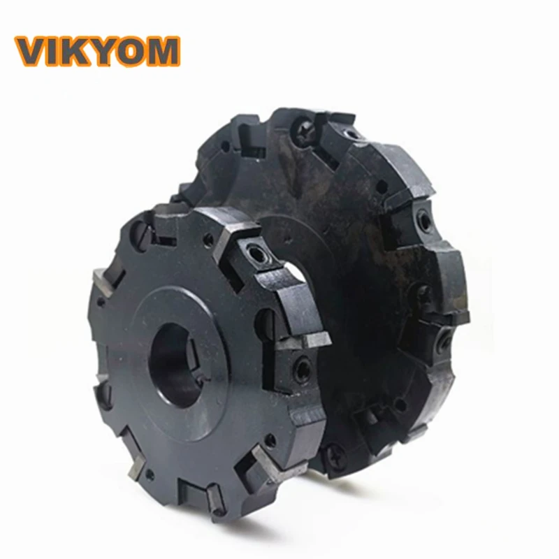 

Indexable Two and Three-sided Edge Groove Milling Cutter Disc Ф100/160/200/250/315 Double-sided Edge Clear Angle Milling Cutter