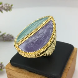 Yuminglai High Quality Ladies Party Ring 18K-Real-Gold-Plated Ring Free Delivery Gift FHK16496