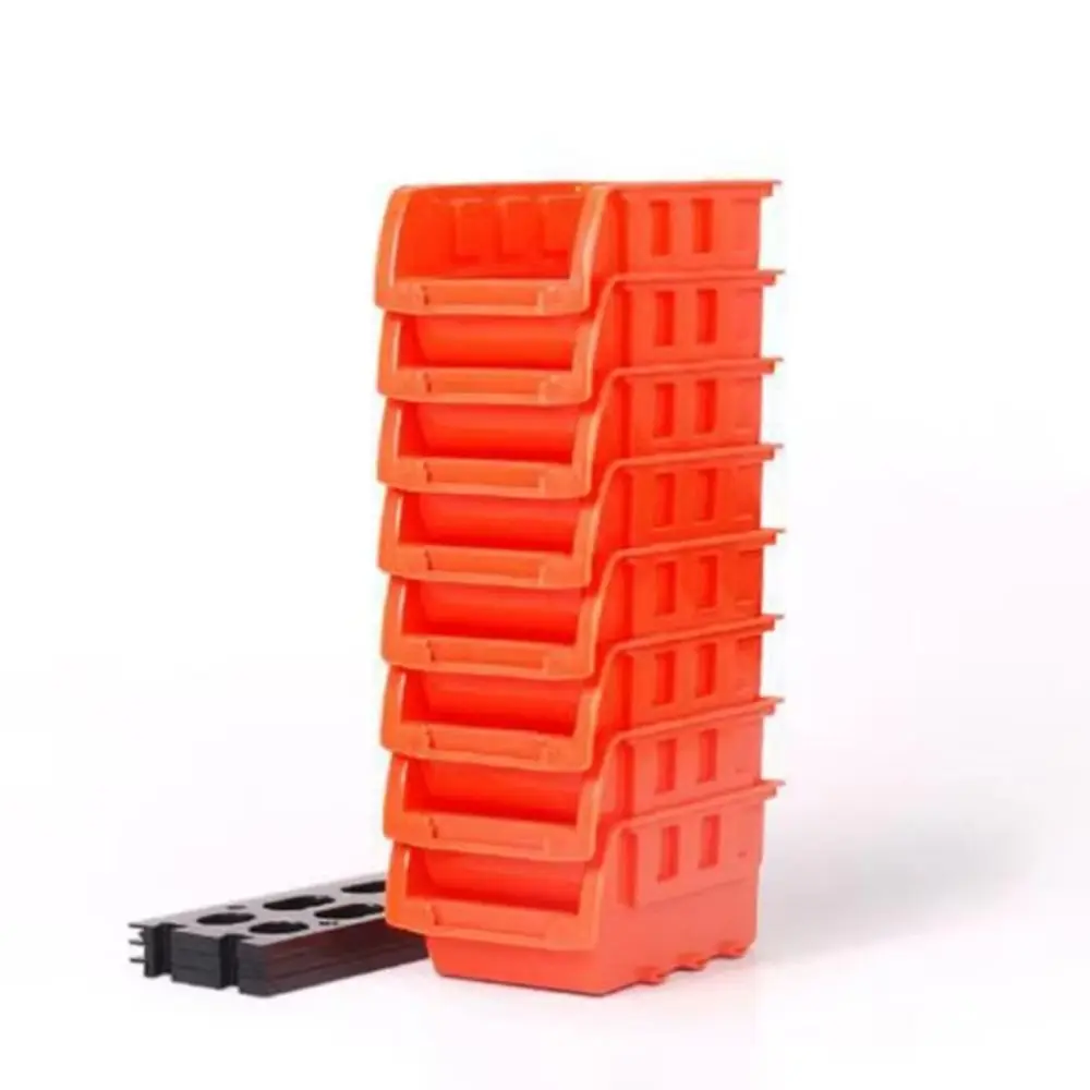 

8pc/set ABS Tool Box Wall-Mounted Foldable Hardware Tool Storage Box Hardware Tool Screw Parts Assortment Storage Shelf