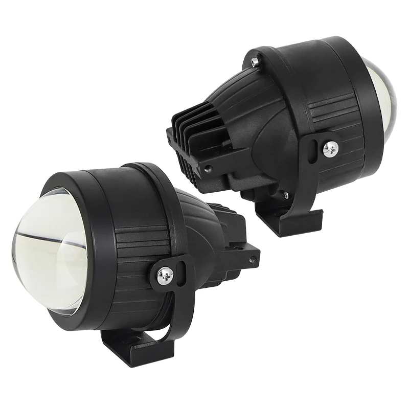 Three-inch mixed three-color Led car fog light four-corner u-shaped car universal bracket