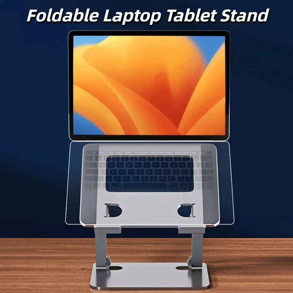 

Portable Adjustable Laptop Stand Heat Dissipation Foldable Laptop Holder Metal Anti Slip Laptop Metal Bracket Office