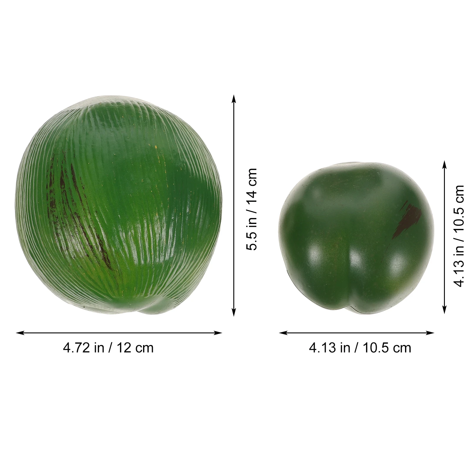 

5pcs Simulation Coconuts Pendant Artificial Tropical Decor For Hawaiian Party Hanging Fake Coconuts Ornament Party Supplies