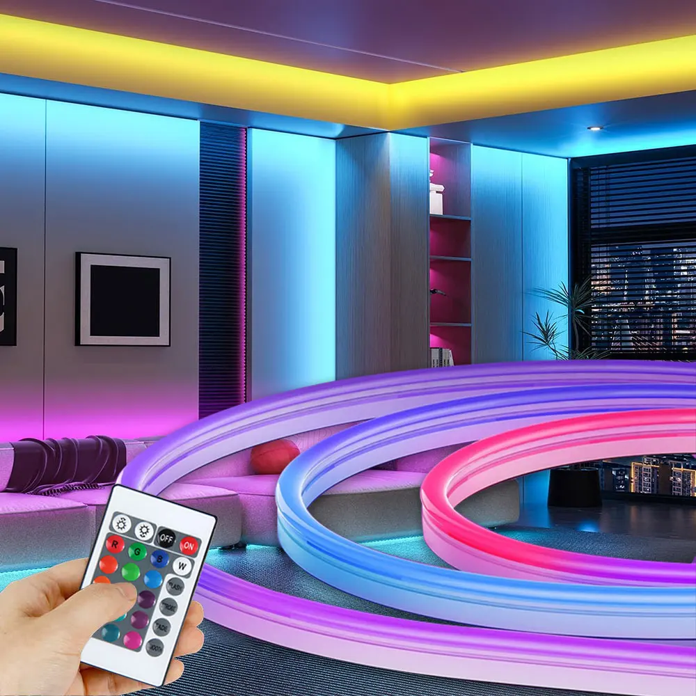

Neon LED Strip Lights USB 5V Strip IP65 Waterproof Control Led Flexible Diode Decoration For Home Living Room Decor Lighting
