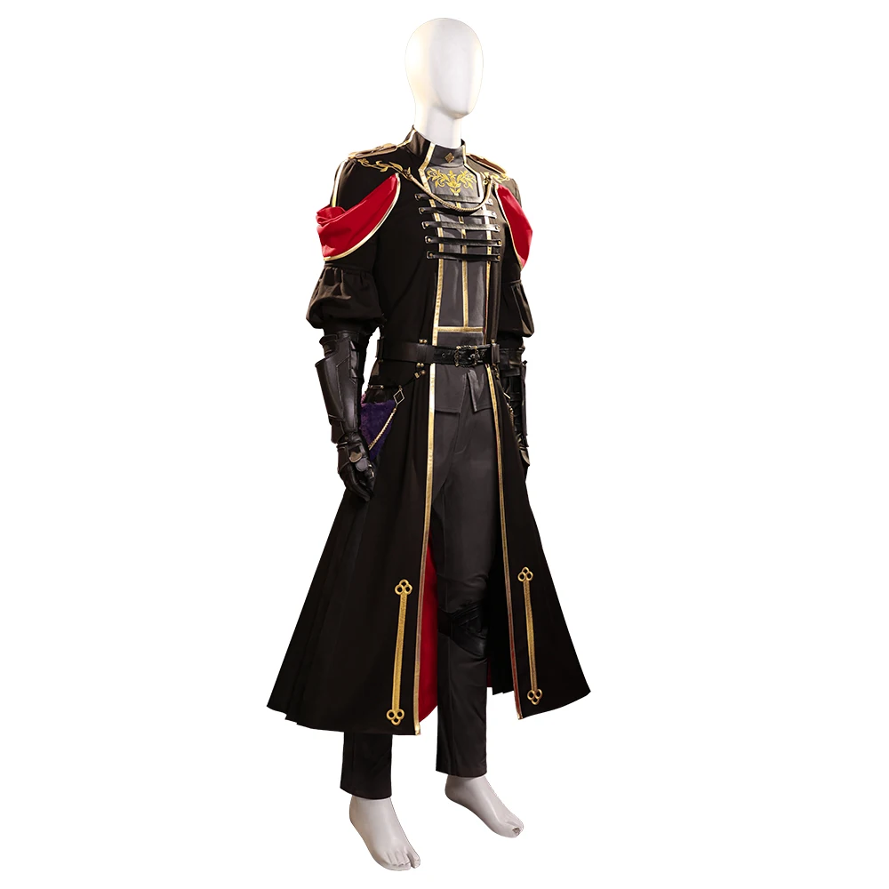 Sephiroth Youth Cosplay Costume Game FF7 Sephiroth Formal Wear Military Uniform Battle Outfits Halloween Carnival Cos Suit