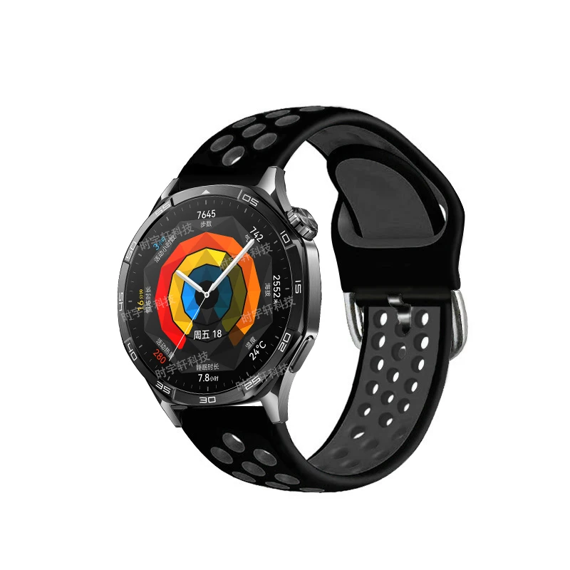 22mm Strap For Huawei Watch GT 5/GT 5 Pro 46mm Silicone Sport Band For Huawei Watch 3 4/GT 3 GT 4/GT 2 Pro/Runner 2E Correas image 3