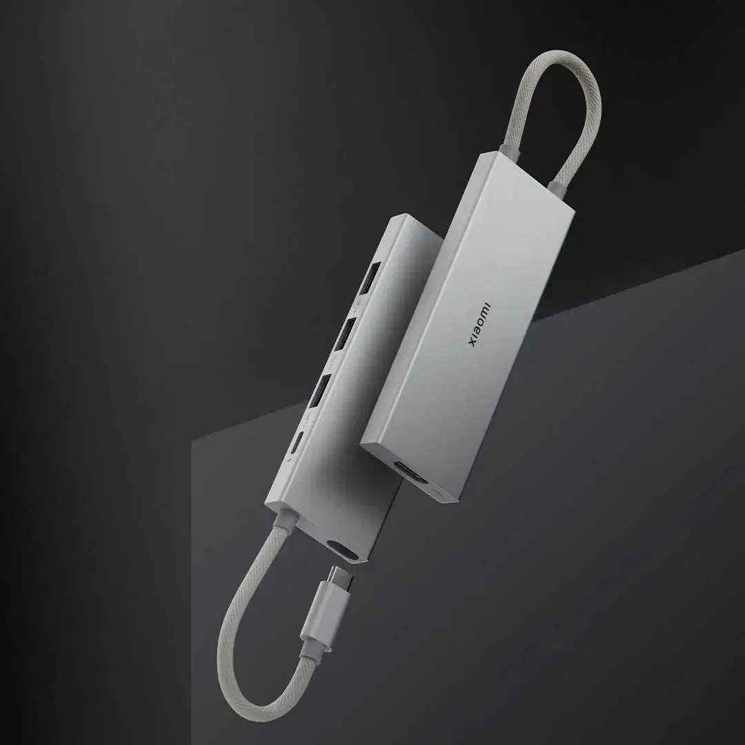 Док-станция Xiaomi Type-C 5-в-1 USB-адаптер высокой передачи HDMI Разветвитель линий компьютера Конвертер с несколькими интерфейсами