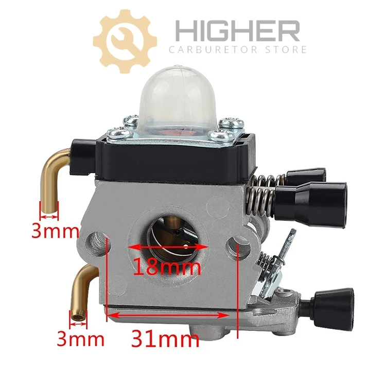 Carburador KITZAMA TIPO HS75 para STL C1Q-S42 HS75 HS80 HS85 piezas de cortasetos OEM 4226-120-0604 42261200604