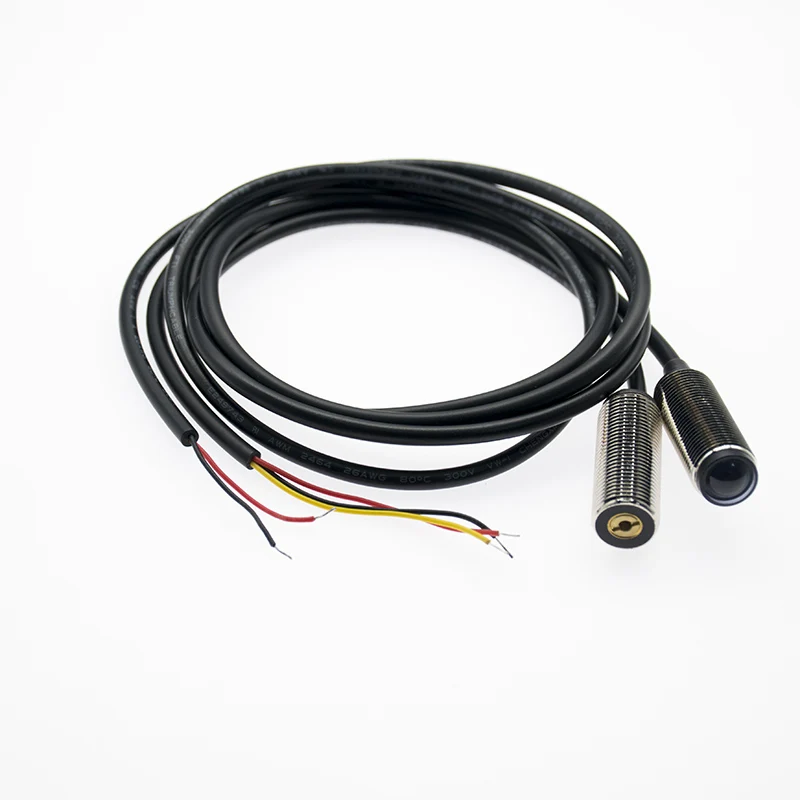 

Laser Sensor Photoelectric Switch 20m Distance Diffuse Reflection NPN Normally Open 5V Opague Optoelectric Switch M12