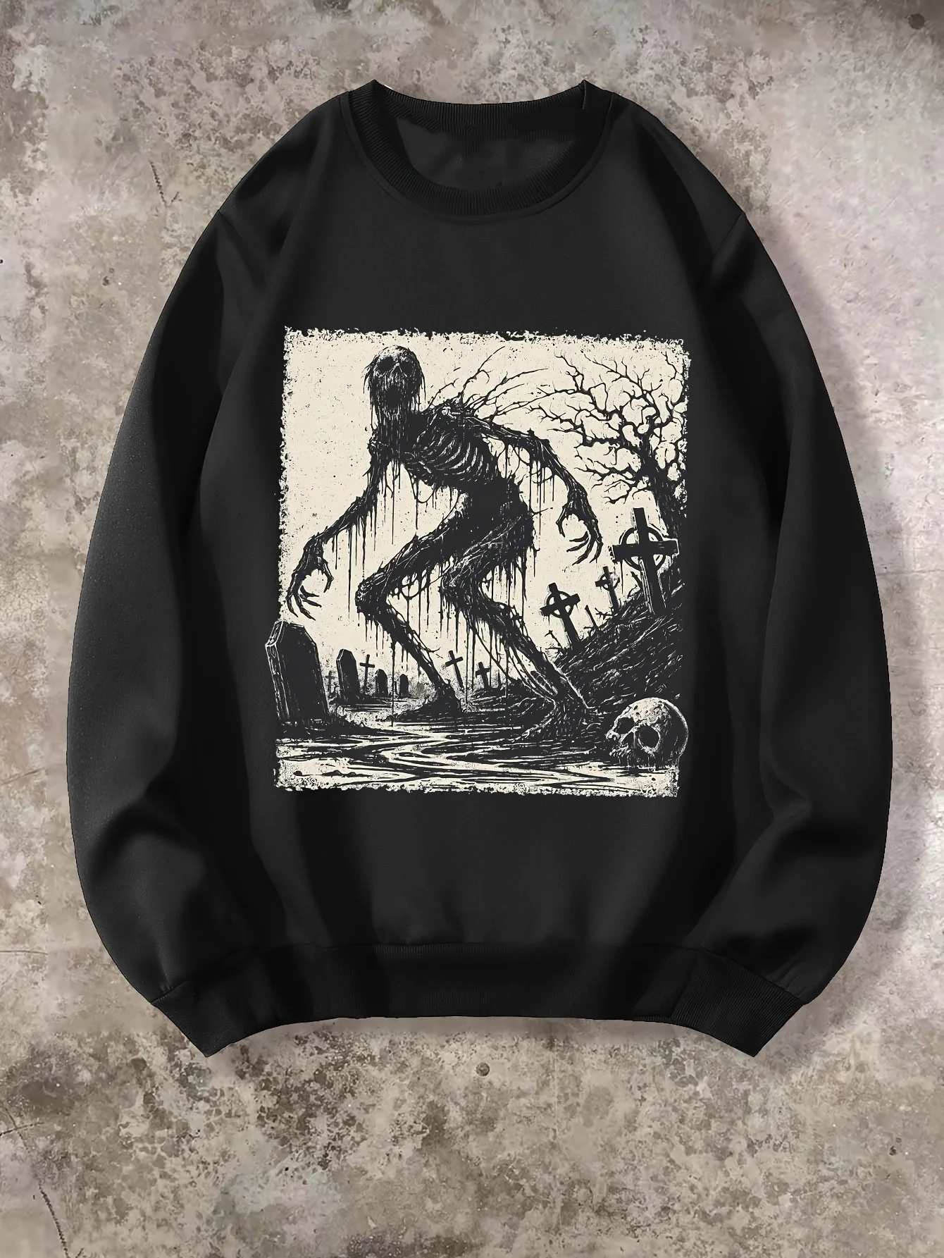 

Готический череп с принтом, осенне-зимняя мужская и женская спортивная одежда с длинными рукавами, повседневная свободная уличная уличная толстовка