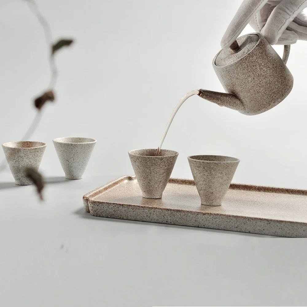 

Japanese Style Ceramic Teapot Tea Kettle Pot With 2 Tea Cups Porcelain Teaware Sets