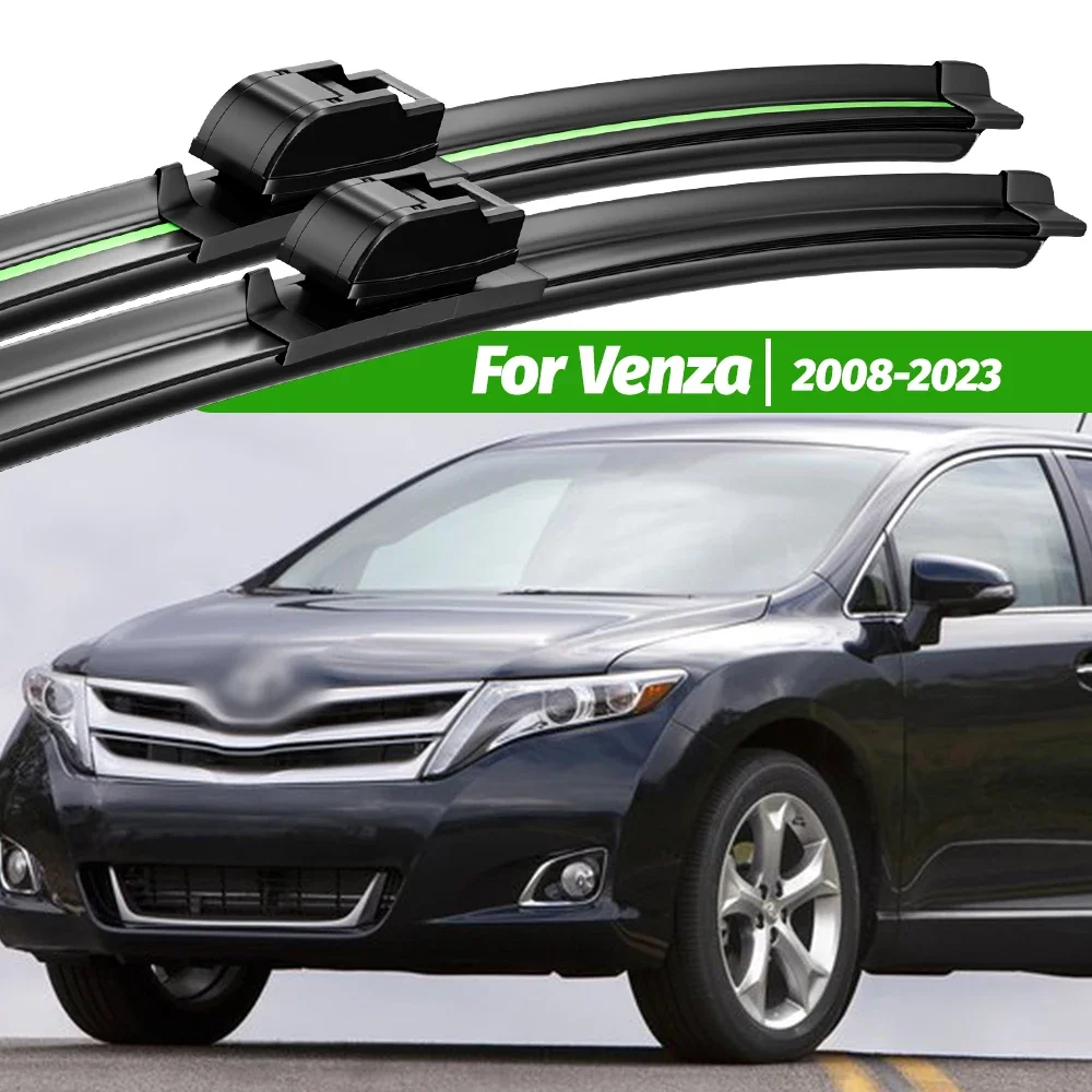 

For Toyota Venza 2008-2023 2pcs Front Windshield Wiper Blades 2009 2010 2011 2013 2015 2019 2020 Windscreen Window Accessories