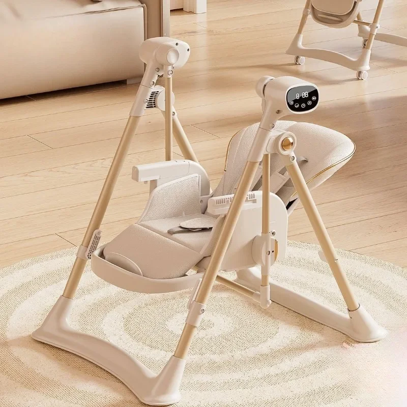 2-in-1 Baby Bouncer Seat for Infants, Infant High Chairs Baby Rocking Chair, Portable Baby Swings, Classic Intelligent Lullaby