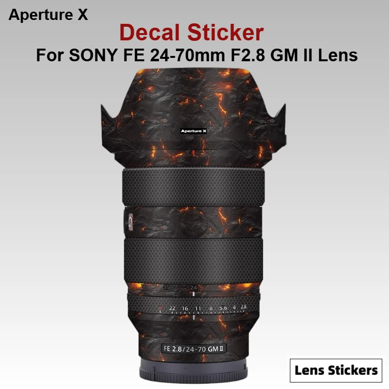 Para SONY FE 24-70mm F2.8 GM II pegatina de lente película protectora de la piel antiarañazos Protector abrigo SEL2470GM2 2,8/24-70 GM2 II