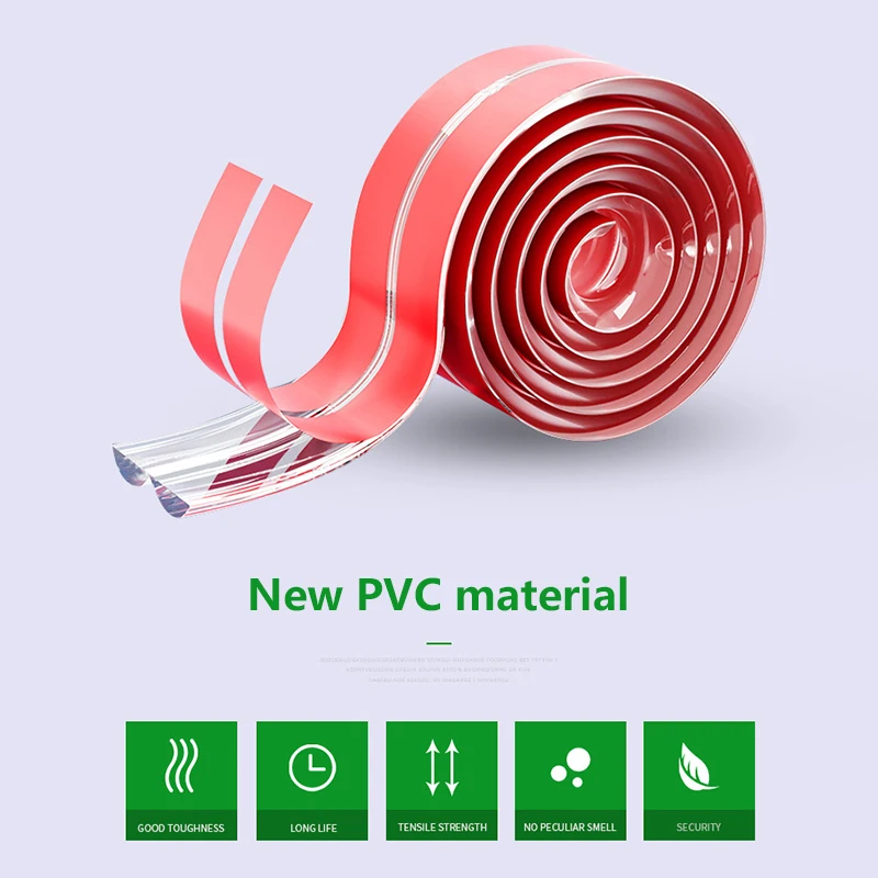 1/2/3M Safety Protection Strip Table Desk Edge Corner Protector Furniture Corners  Kids Collision Proof Soft Bumper Guard Strip