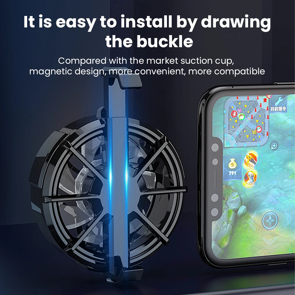 Smart Phone Cooling Fan Gaming Mobile Gamepad Cooler Fan Portable for Type-C USB Radiator for Redmi Samsung iPhone