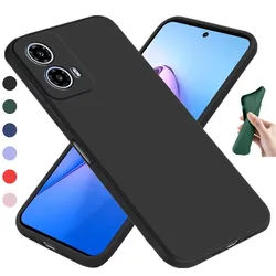 Flexible Liquid Silicone Case For Motorola Moto G05 G15 G35 G55 G75 G85 5G G04 G04S G24 Power Cover TPU Fundas Coque Capa