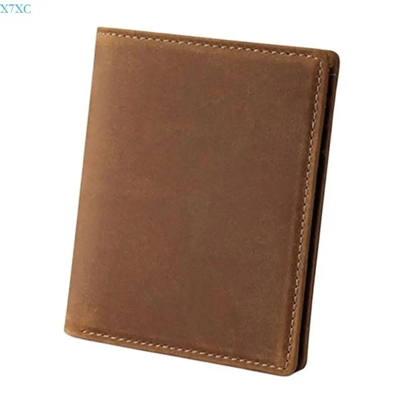 

X7XC Compact Men's Wallet Short Purse Card Holder for Meetings and Casual Gatherings