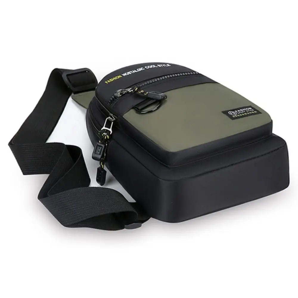 

New Nylon Men Chest Bag Multifunctional Black Grey Blue Green Waist Bag Large Capacity Sports Chest Bag Unisex