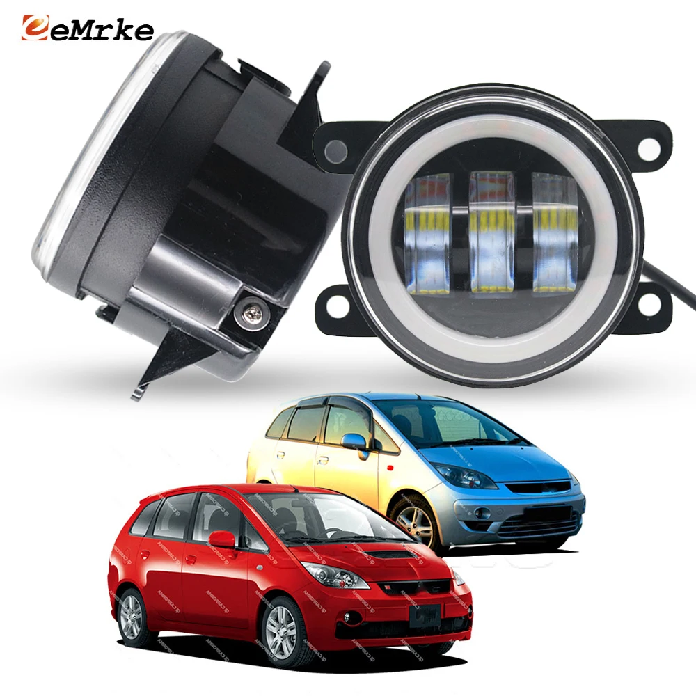 

Upgrade Led Fog Light Yellow Turn Signal Ring for Mitsubishi Colt Ralliart Colt Plus 2007 2008 2009 DRL Lens Luz de niebla 30W
