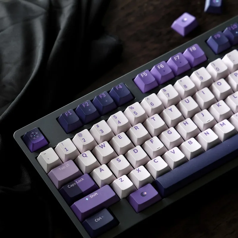 Twilight Witch Theme Keycaps Set Customized PBT Sublimation Cherry Profile Keyboard Cap for Mechanical Keyboard Accessories
