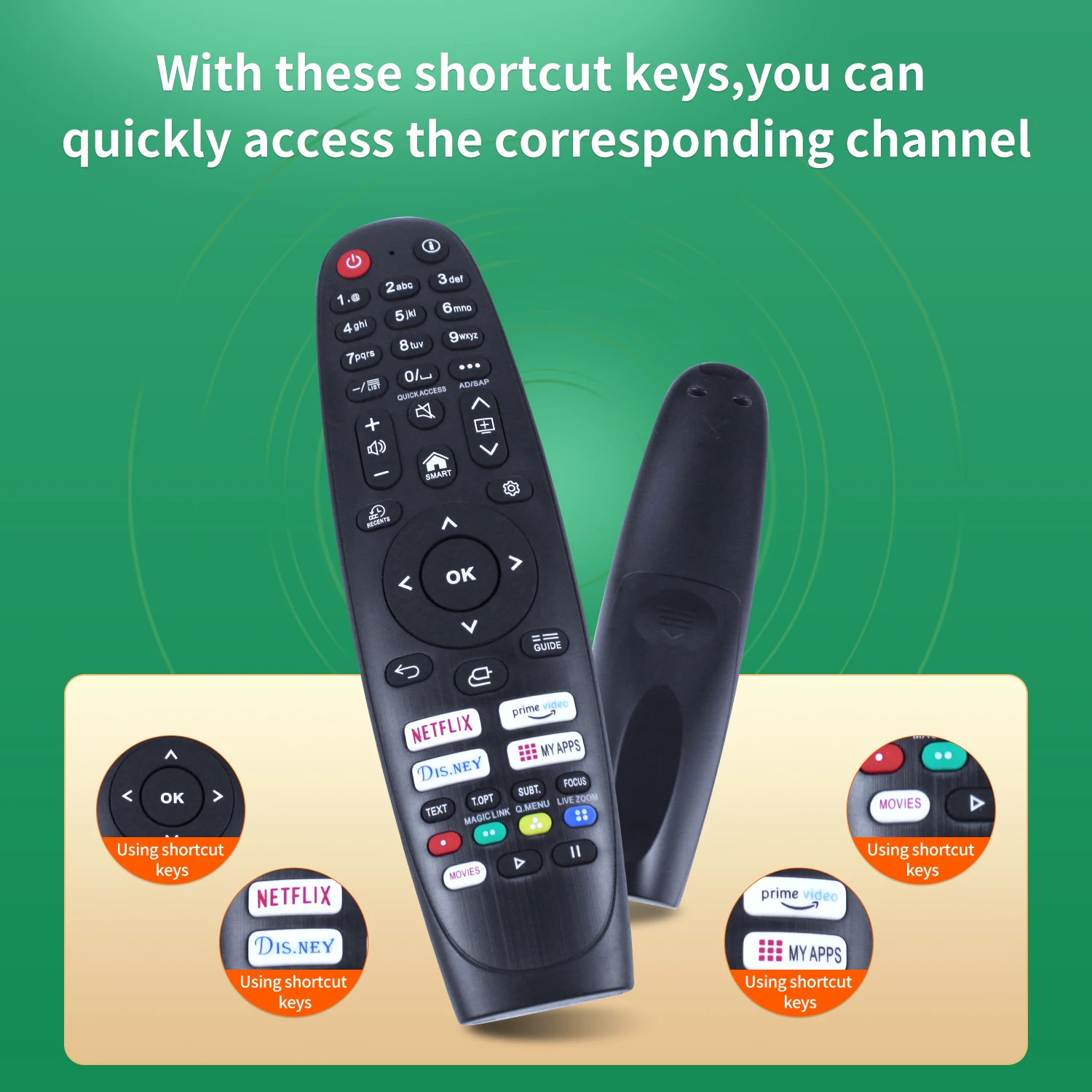 Universal 1818A Remote Replacement Control For LG and Samsung Series TVs (NO VOICE NO POINTER Function)