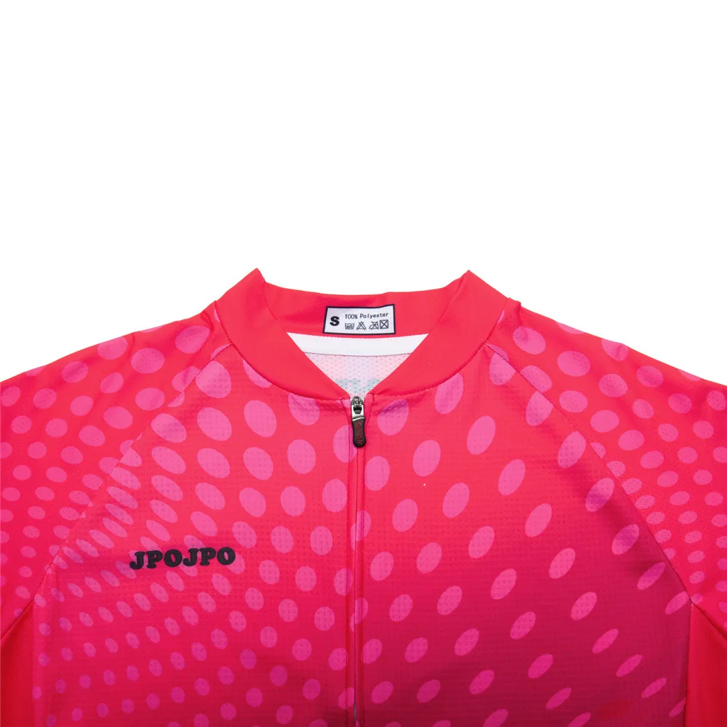 Red Cycling Jersey Long Sleeve Women 2022 Pro Team Cycling Shirt Full Sleeve Bike Wear Spring Bicycle Clothes MTB Bike Jacket