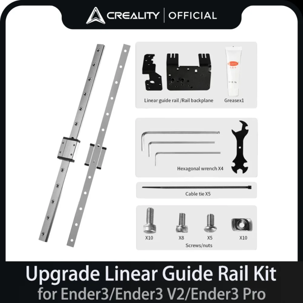 CREALITY Official Upgrade Linear Guide Rail Kit for Ender3/Ender3 V2/Ender3 Pro MGN12 320mm Slide Rail Length 3D Printer Parts