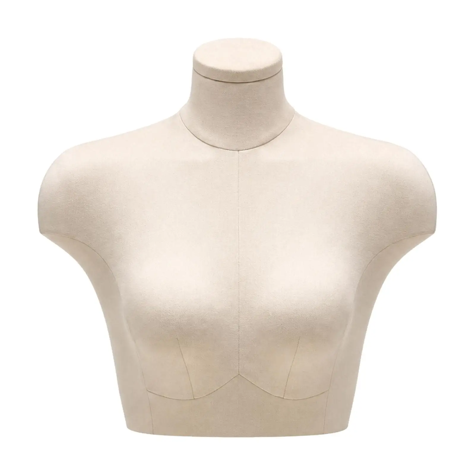 Half Body Woman Mannequin Torso Suede Display Dummy for Retail Clothing Showcase Window Boutique Lingerie Display