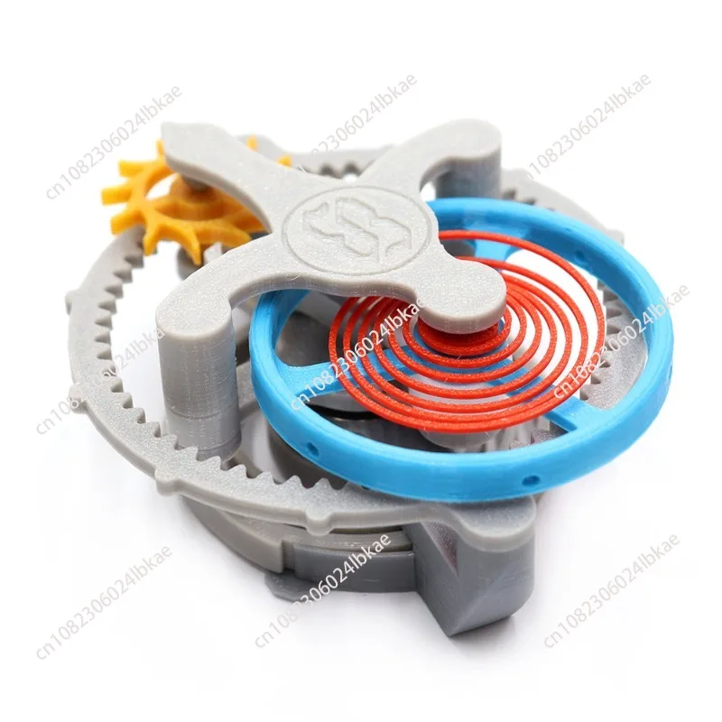 Mechanical clock internal structure model, tourbillon working principle 3D printing DIY movement