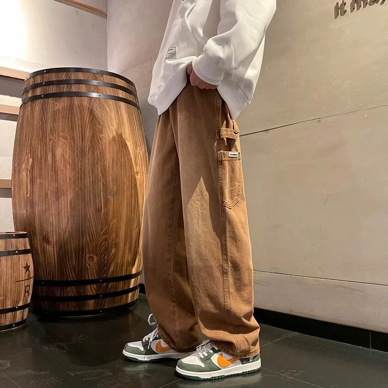 

Trousers Jeans for Men Loose Baggy Man Cowboy Pants Cargo Soft Kpop Aesthetic Grunge Y2k Designer New in Cotton Cheap Goth Xs