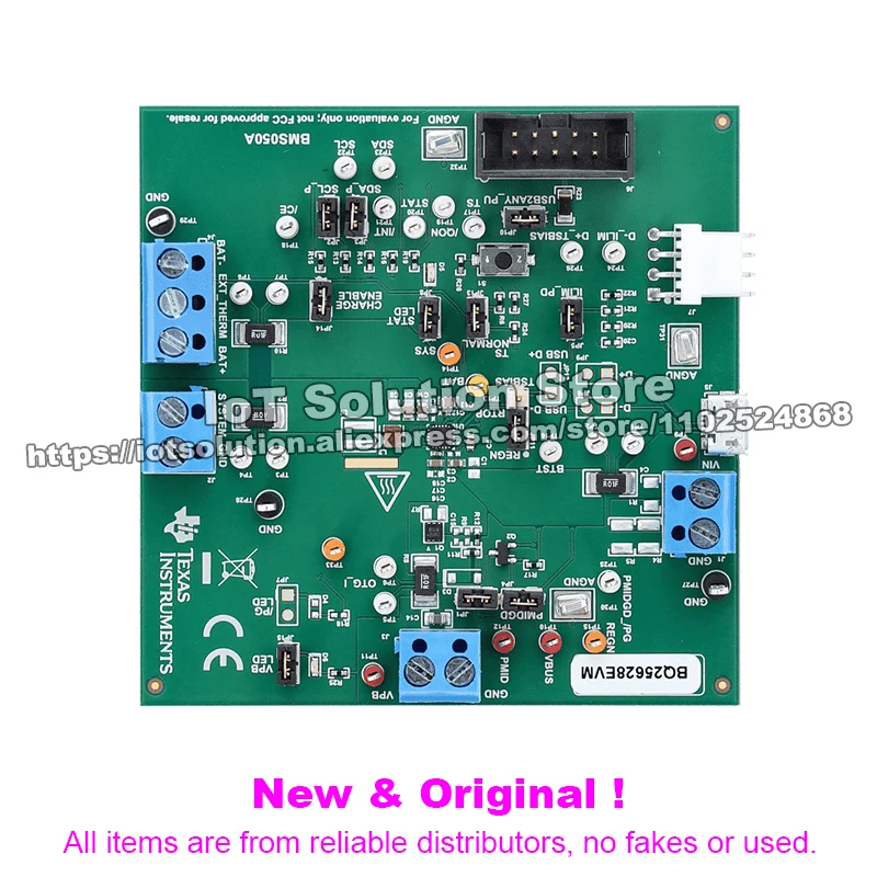 BQ25628EVM BQ25628 evaluation module for single-cell 2-A buck battery charger with low IQ and current limit pin