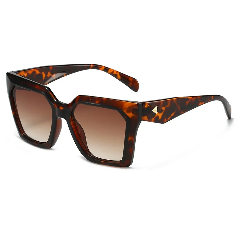 

Luxury Colorful Leopard print Gradient Frame Square Women Sunglasses Travel Shades Male Retro Brand Designer UV400