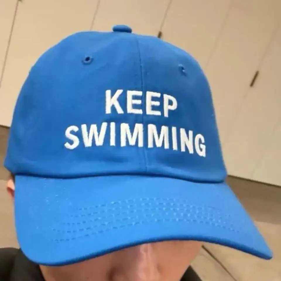 Keep Swimming Cap Keep Swimming Hat Merch - AliExpress 26