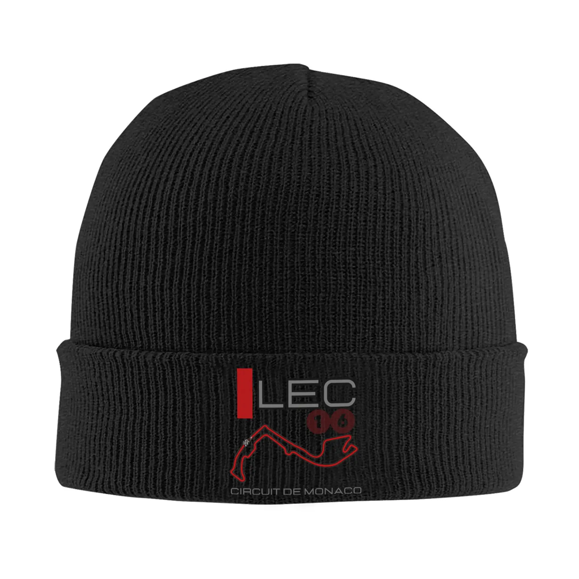 Custom Charles Leclerc 16 Bonnet Hats  Street Knitted Hat For Men Women Winter Warm Circuit De Monaco Skullies Beanies Caps