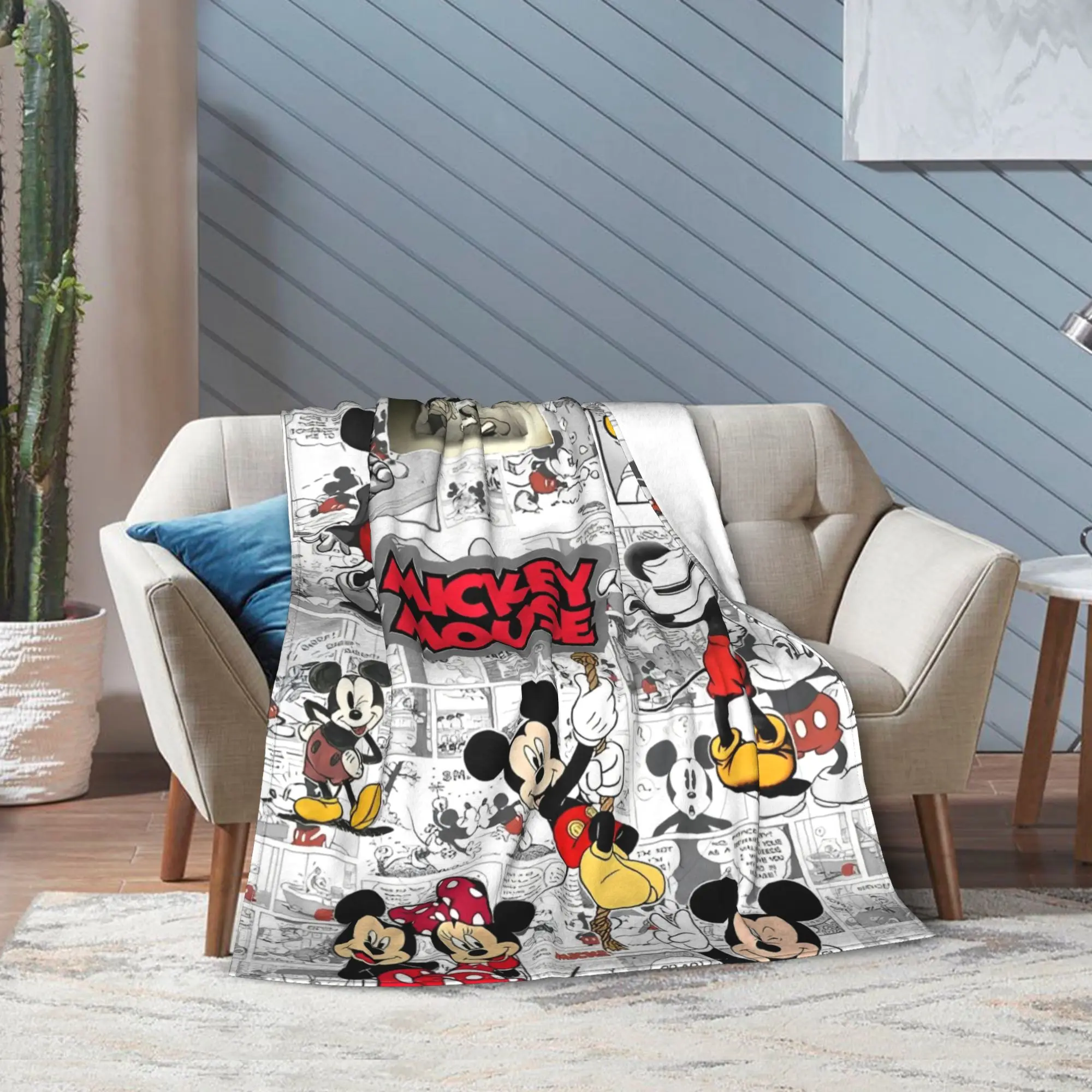 

Cartoon Mickeys Mouse Cute Blanket Multiple Sizes Super Soft Cozy Throw Blankets for Couch Sofa and Bed
