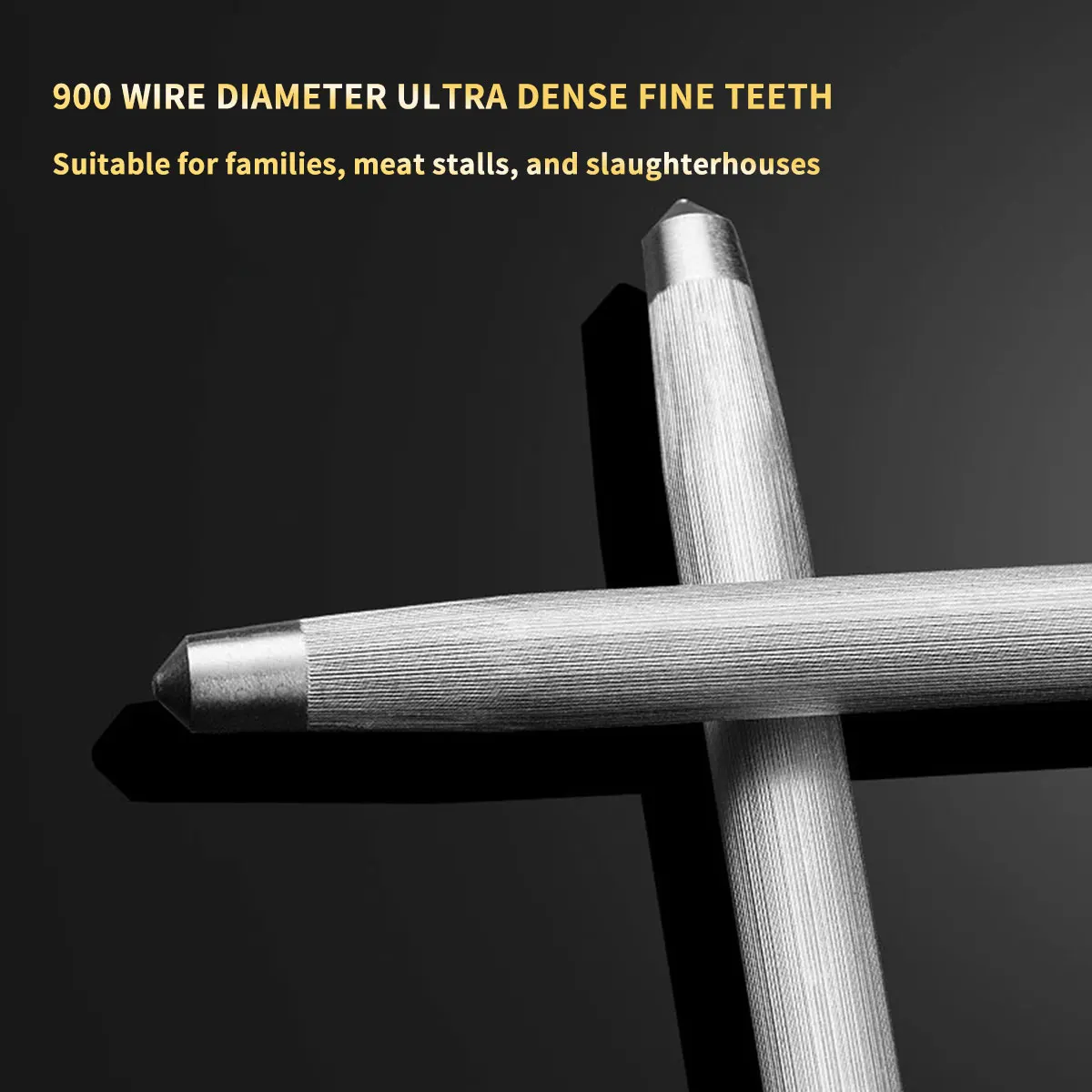 

Strong Magnetic Knife Sharpening Stick | Professional Butcher High-Carbon Sharpening Rod | 900-thread knife sharpening rod