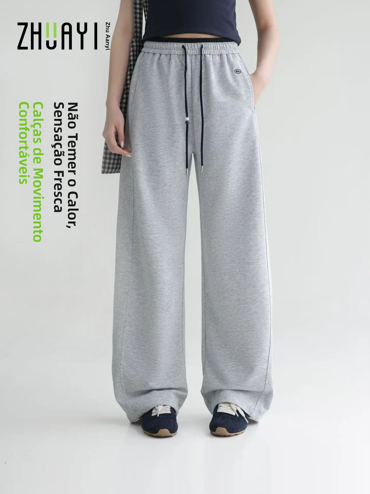 pantalon-de-sport-d'ete-pour-filles-fin-decontracte-long-sensation-fraiche-en-coton-polyester-et-elasthanne-tricote-vetements-de-mode-pour-enfants