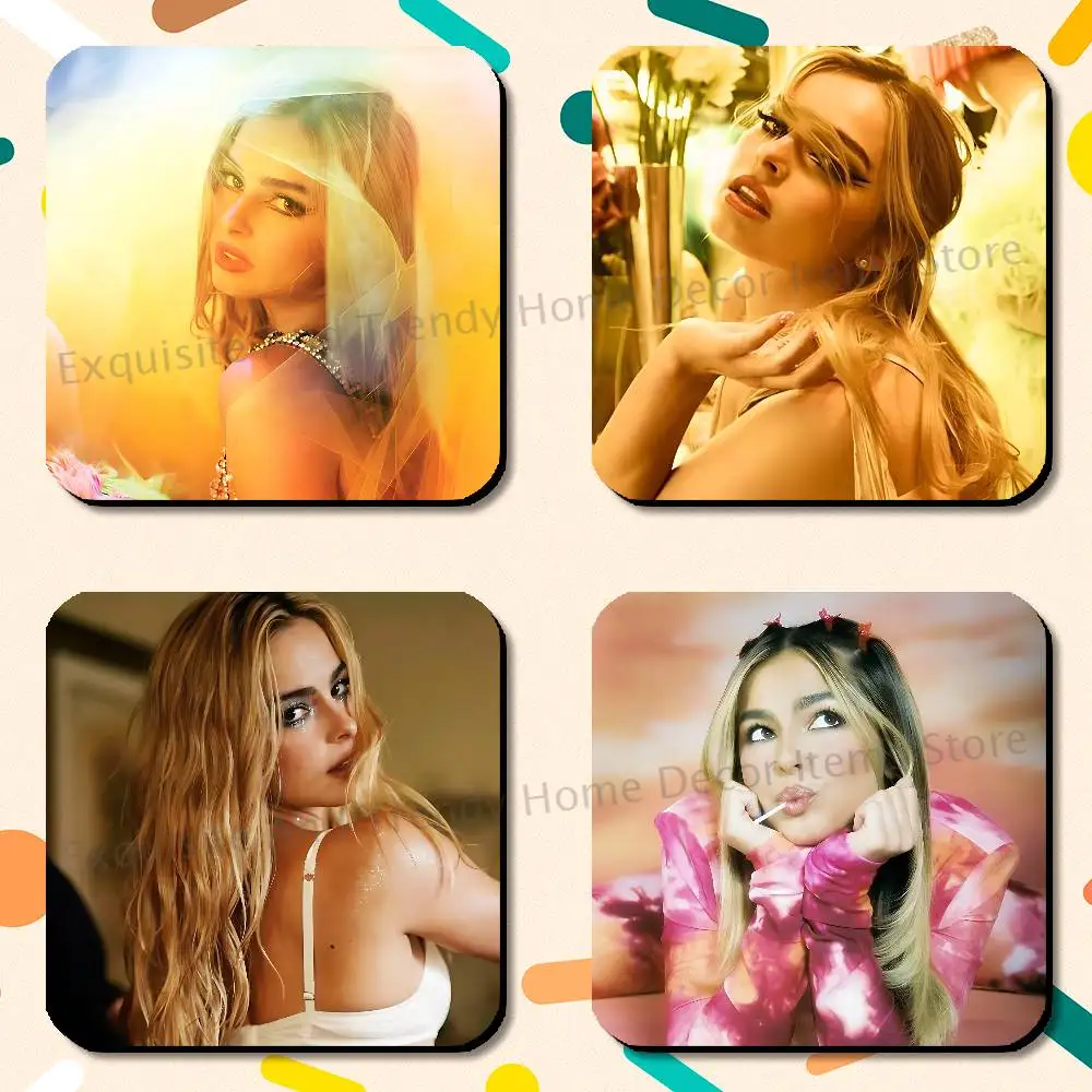 A-Addison Rae Singer Soft Magnetic Refrigerator Magnets Dimensions 75x75mm Personality Decorations Creative Gifts