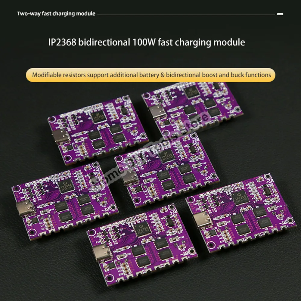 IP2368 Bidirectional 100w Fast Charging Module Buck-Boost Type-c Interface 4S Lithium Battery High-Power Fast Charging Board