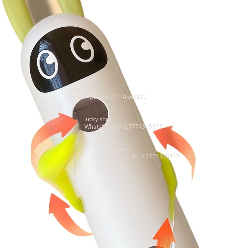 Fully Automatic Smart Pet Cat To Relieve Boredom, Little White Rabbit Suction Cup, Cat Teasing Stick