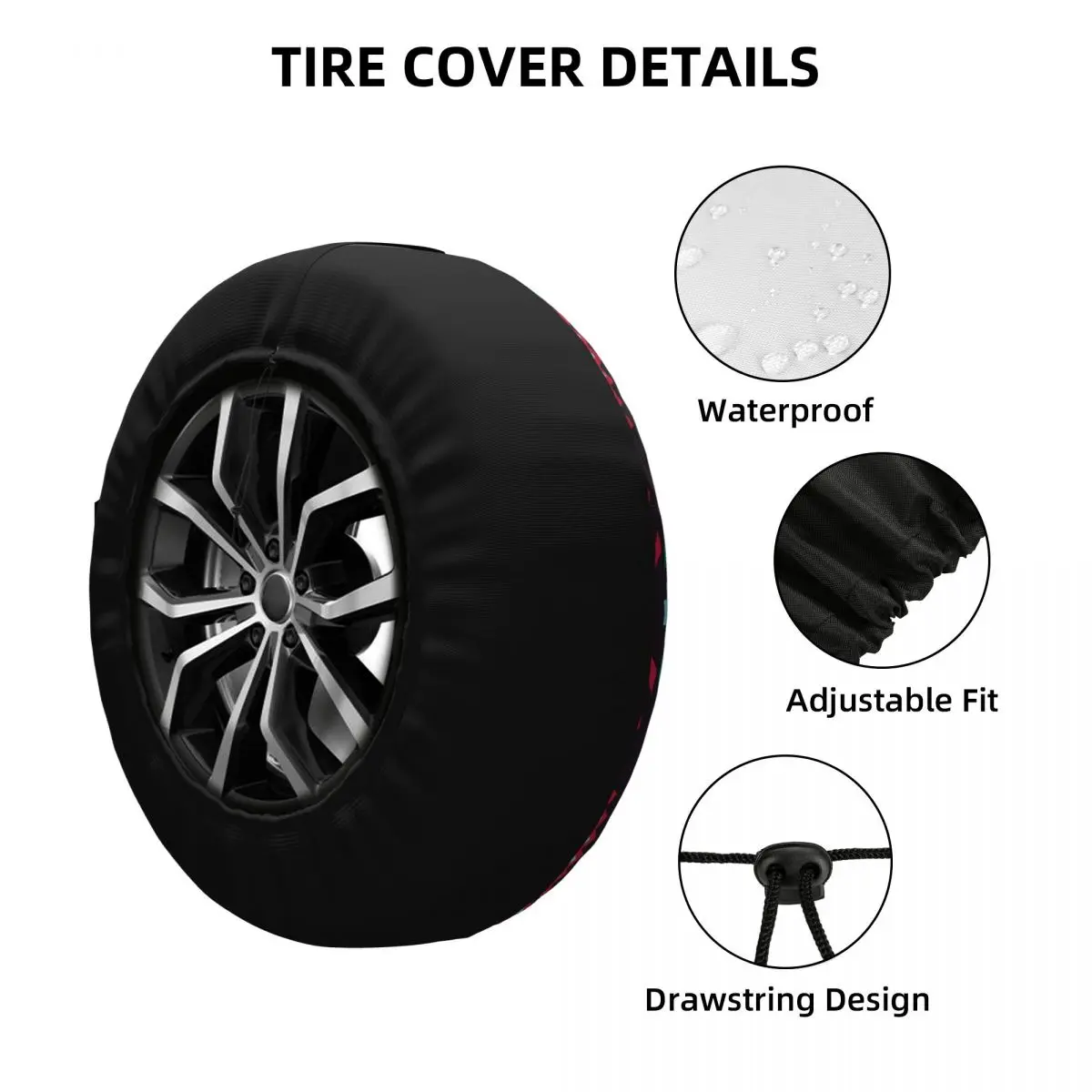 Juste de rechange pour Jeep SUV, protecteur de roue de voiture, accessoires de protection, 14 ", 15", 16 ", 17", côté sud-ouest américain, aztèque, Navajo